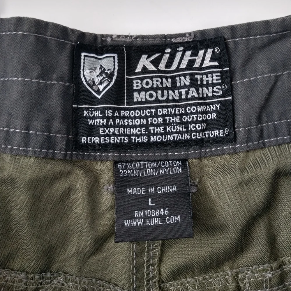 COPY - Kuhl Men's Charcoal Outdoor Hiking Cargo Shorts L - Picture 3 of 3